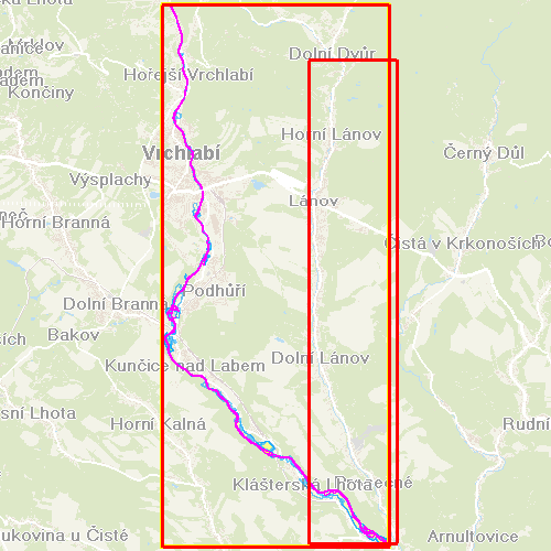 Hostinné - Herlíkovice (ř.km 1057,904 – 1074,964)